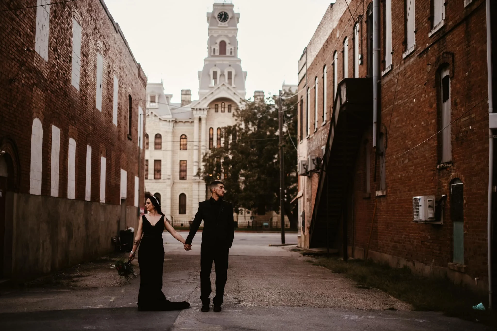 Couple on their wedding day